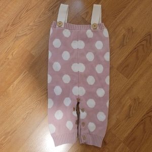 Cute Ture Pink Polka Dot Overall Onesie 1 to 2 yo